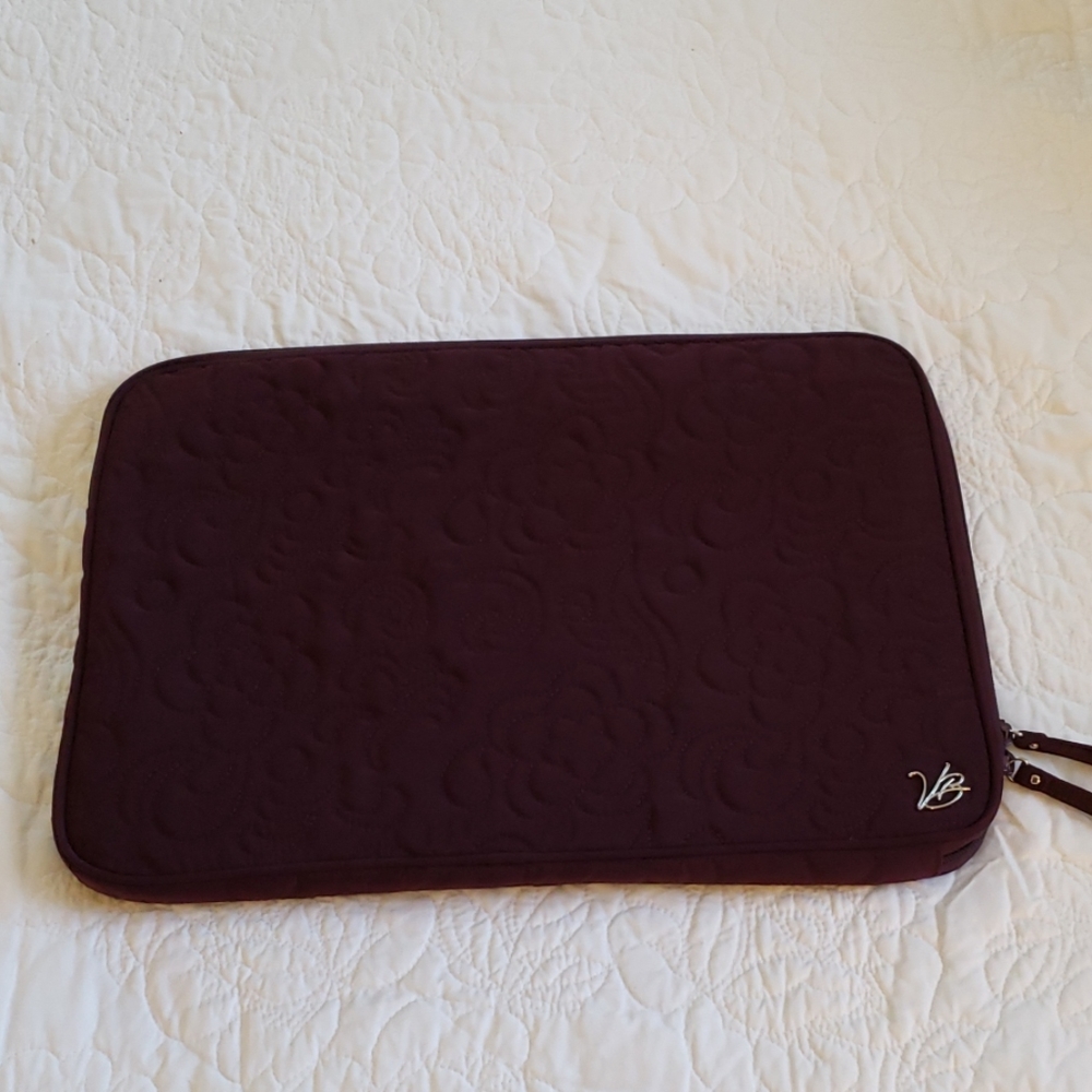 Vera Bradley Quilted 17" Laptop Case Plum